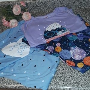 2 bundle girls pijamas set🤗